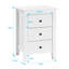 Bentleyville 46cm W Bedside Table-775839407