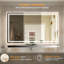 Super Bright LED Lighted Bathroom Vanity Mirror, Frontlit & Backlit 3-Colour Temperature Anti-Fog Wall Mirror with UL, RoHS, ETL & 3-Year Warranty-1024823622