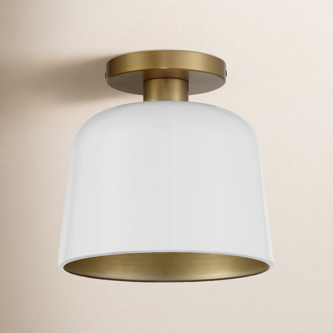 Che 1 - Light 9" Semi Flush Mount Birch Lane™ Shade 