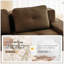 Set of 2 Double-Seat Sofas, Corduroy Upholstered Sofa Set with Tufted Design, No Assembly Required for Living Room Apartment Studio, Camel-130150043
