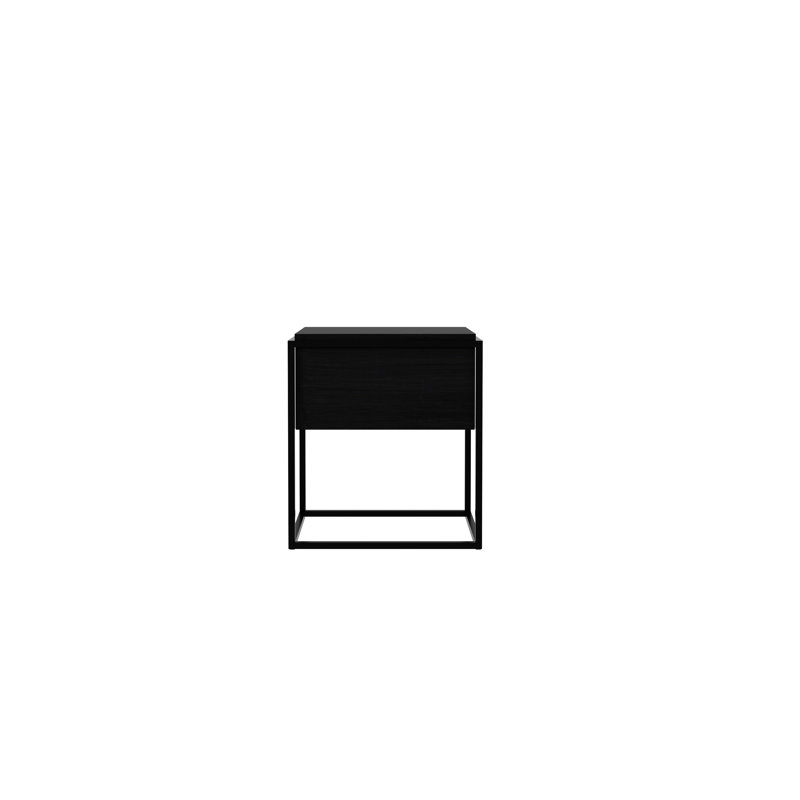 Monolit 1 - Drawer Nightstand, Black/Black