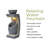 Abdulameer 32''H Gray Resin Column Outdoor Fountain with Built-In Planter and LED Light