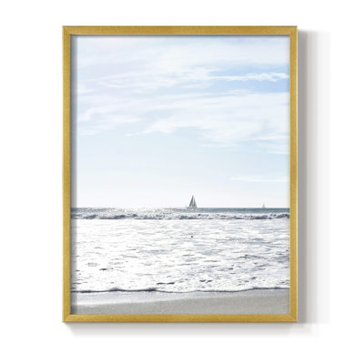 A Day At Sea, reproduction encadrée - bois massif
