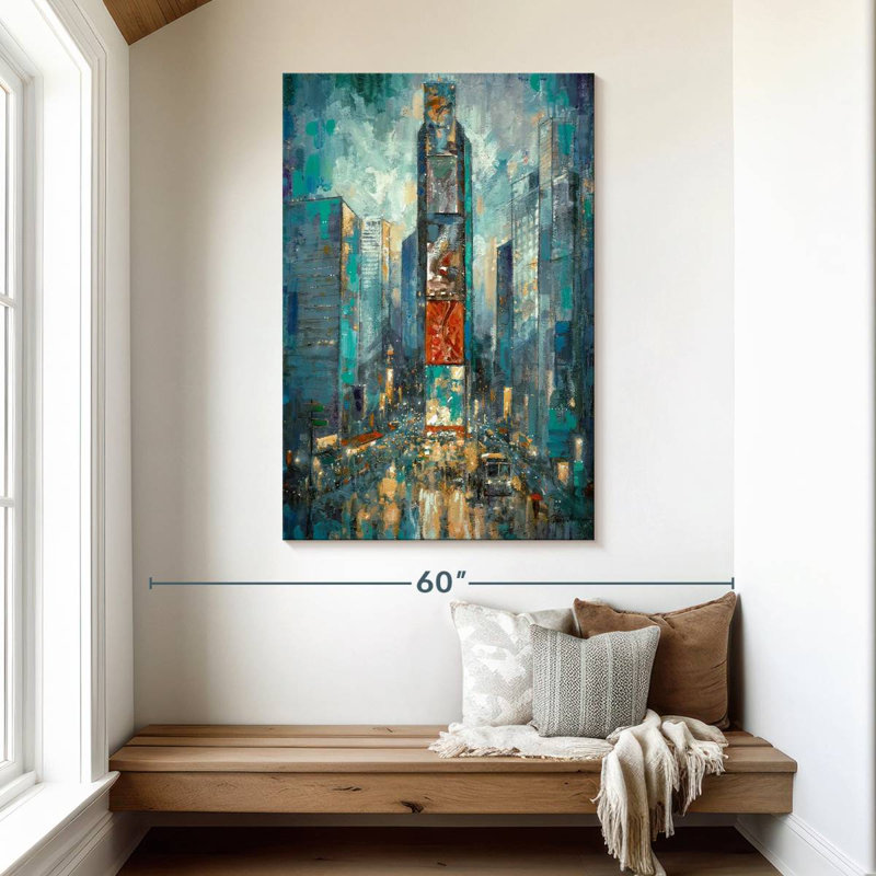 Aime, ville animée de lumières, H 48 po x l 32 po