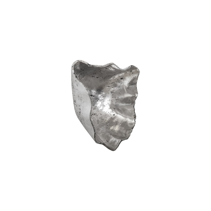 Cast Onyx Wall Bowl, Silver, LG