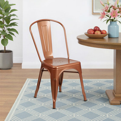 Lily Metal Stackable Side Chair