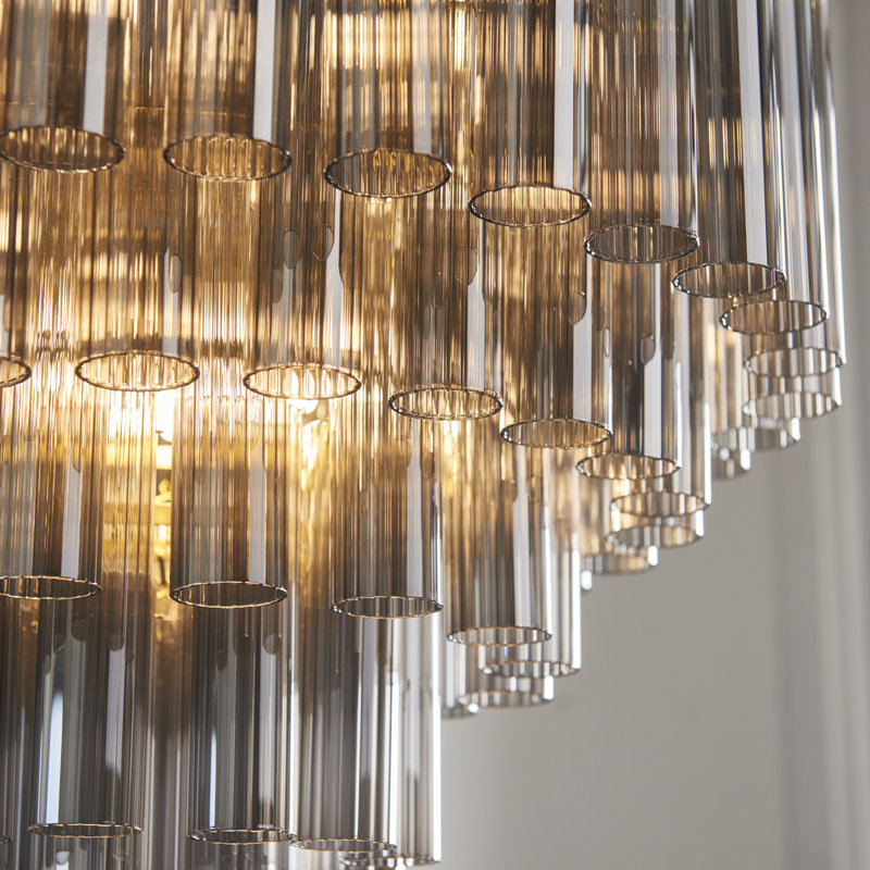 Woodland 12lt Pendant light Straight, Black