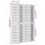140cm W 4 - Panel Folding Room Divider-2098032576-2098032577