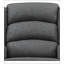 Chaise berçante grise avec accoudoirs évasés
