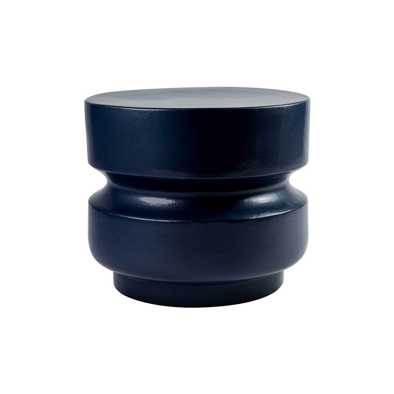 Provenance Signature Outdoor Round Side Table, Indigo, 18", Indigo
