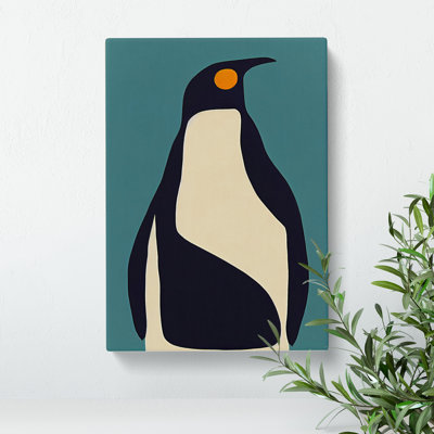 Penguin In Abstract No.3 - Wall Art