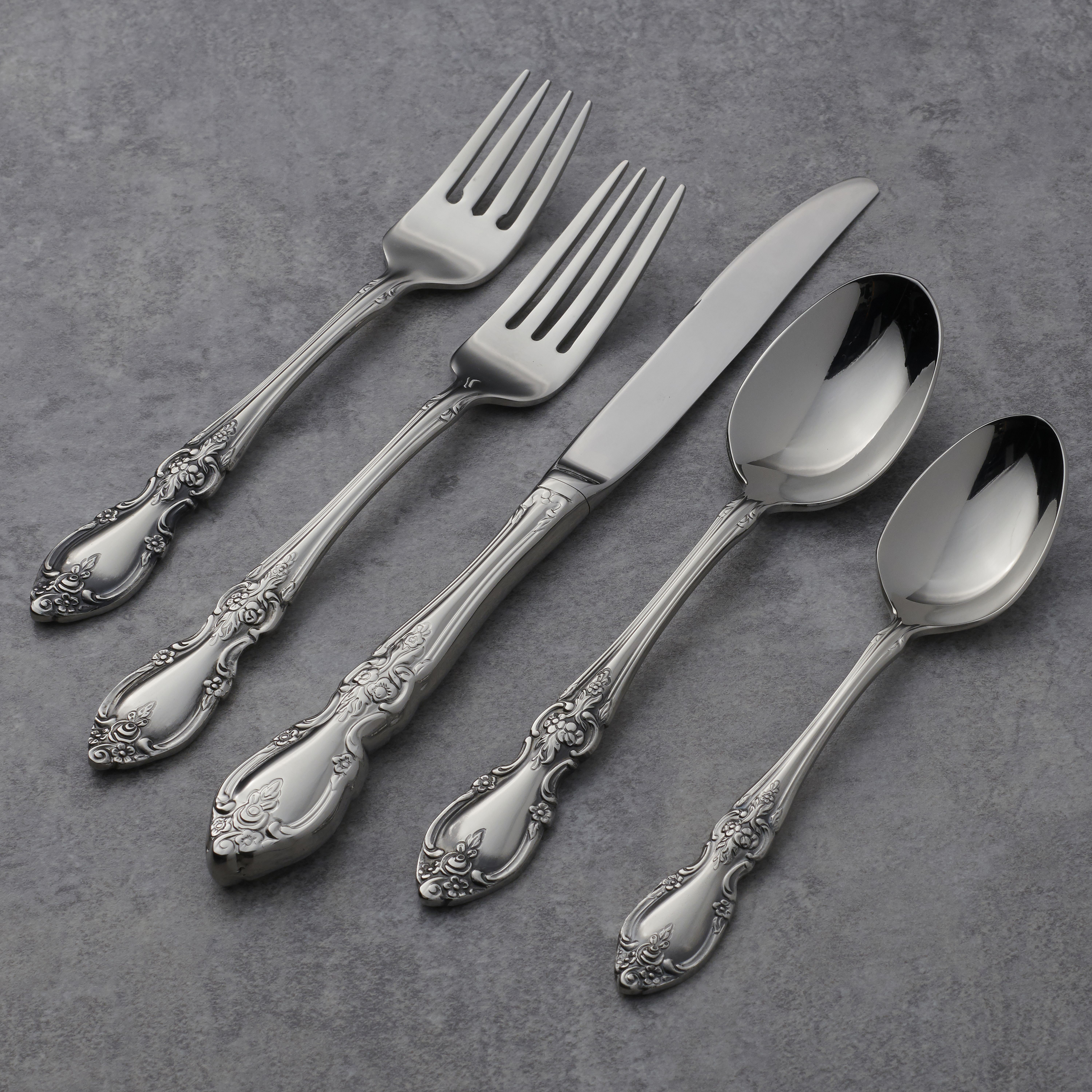 Oneida Louisiana 45 Piece Fine Flatware Set & Reviews | Wayfair