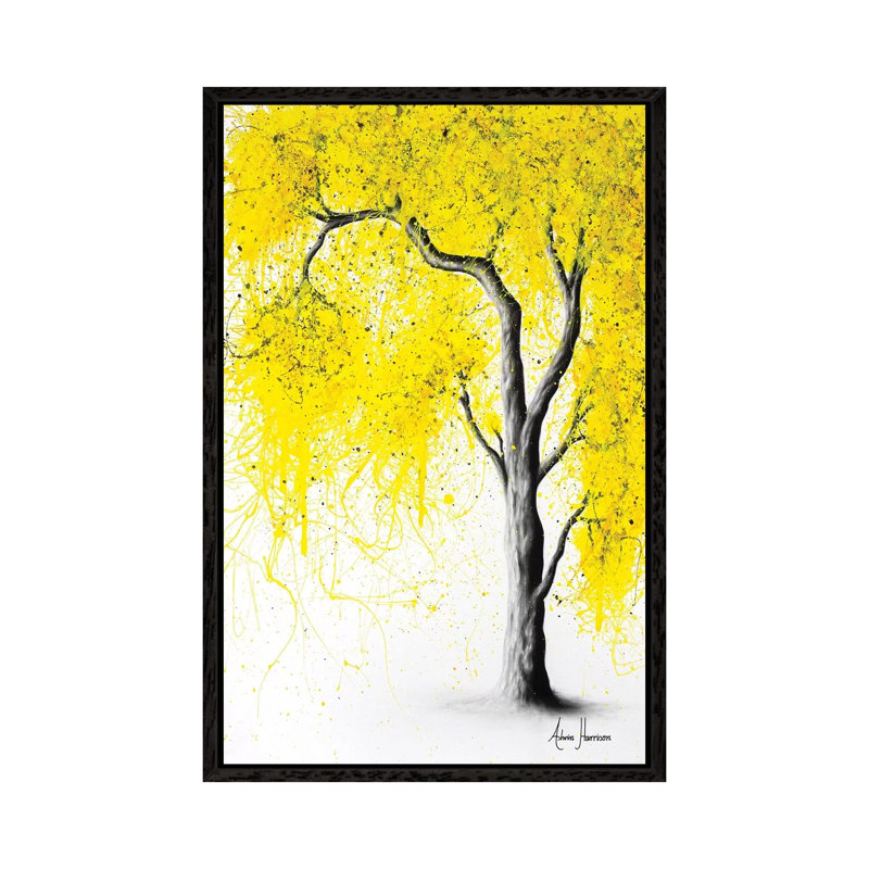 Fall Tree Trios by Ashvin Harrison - Graphic Art Print on Canvas, 101.6 cm H x 66.04 cm W, Black Framed