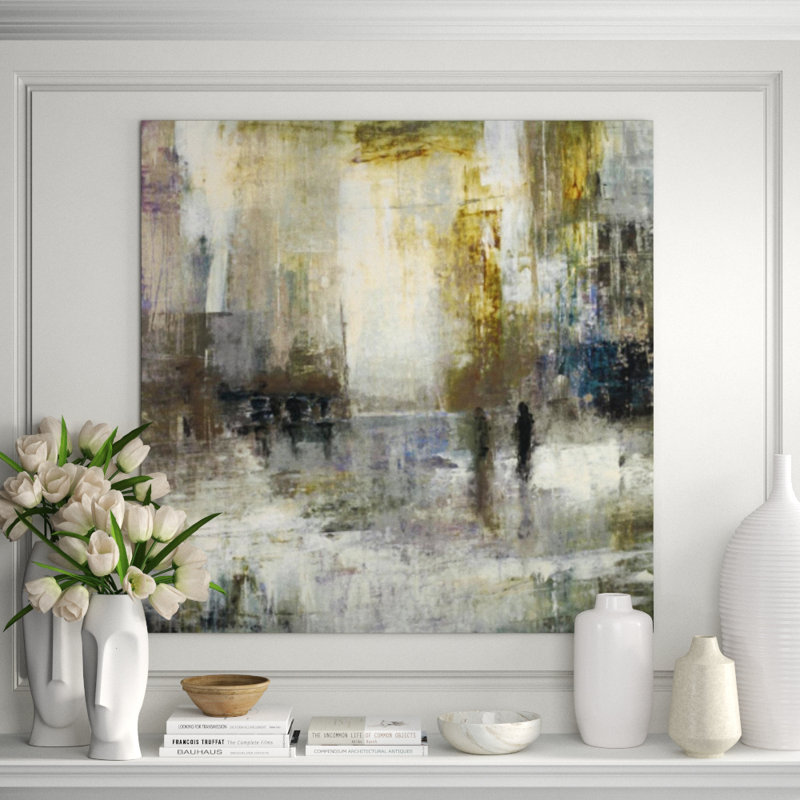 City Search Painting, 36" H x 36" W, Knife Gel