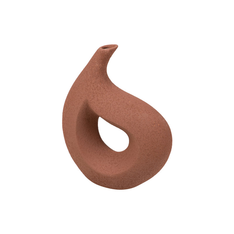 Ceramic / Porcelain Table Vase, 50cm H x 35cm W x 12cm D, Brown