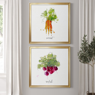 " Sketch Kitchen Carrot " 2 - Pieces