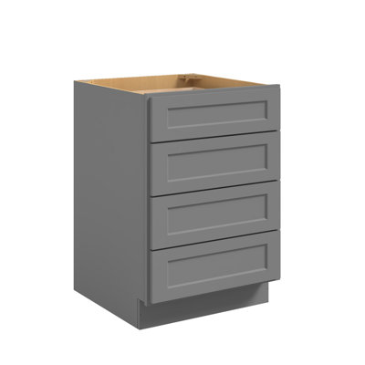 Armoire de base standard Shaker en bois de shaker prêt à assembler 21 po x 24 po x H 34,5 po Homeibro Cozy Design