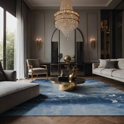 Tapis gris soyeux et moelleux