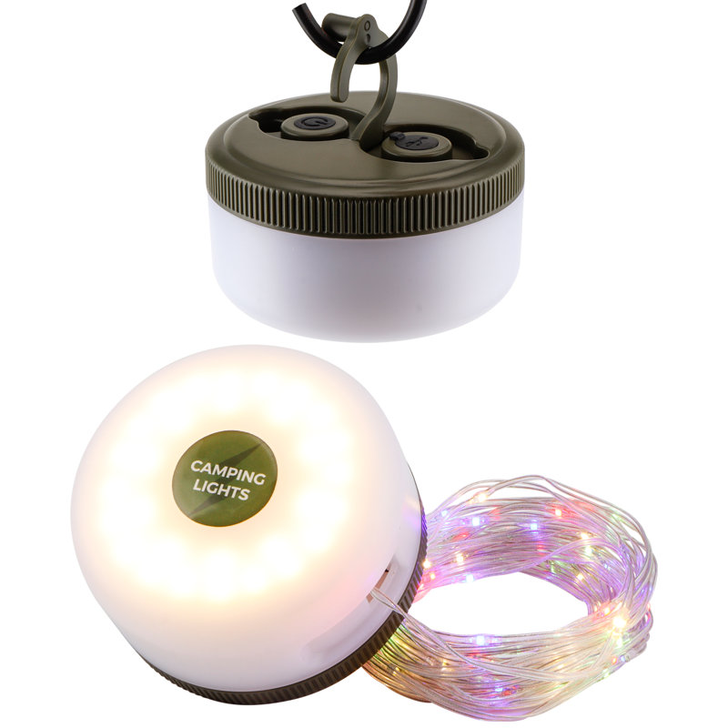 JHY DESIGN Portable LED Camping Lanterns with Light String 1500mAh Battery