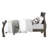 Dubin Low Profile Sleigh Standard Bed,bed frame,platform bed Clearance between Floor & Rail: 10"-28217402-28217406