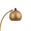 Lampe de table dôme doré avec cou incurvé