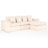 105" Reversible L-Shape Sectional Sofa with Ottoman & Pillows, Modern Soft Corduroy Upholstered Boneless Couch, Spacious Sofa for Living Room & Apartment-1975167029