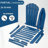 Embossed Wooden Outdoor Folding Adirondack Chair with Pre-Assembled BackRest & SeatBoard,Wood Patio Chair for Garden Backyard Porch Pool Deck Firepit with Wood Grain-1989920178