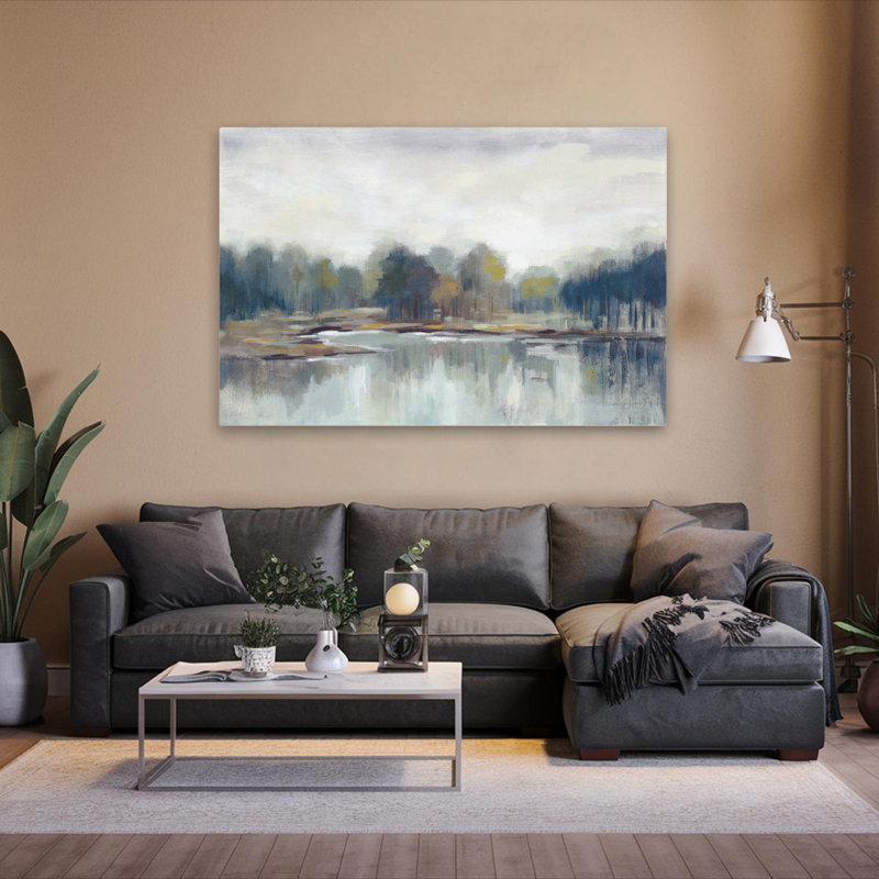 Chalet neutre au printemps frais, H 60 po x l 40 po