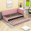 Modern Upholstered Daybed with Twin Trundle-764000458-764344252