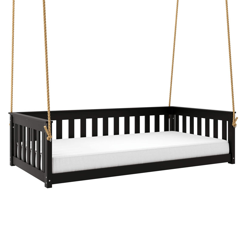 Beckett Poly Composite Daybed Swing, 79", Black