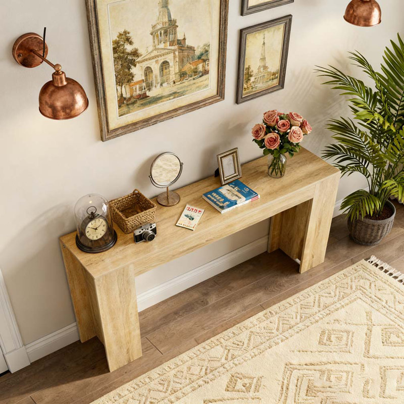 62.99-inch Console Table, Oak