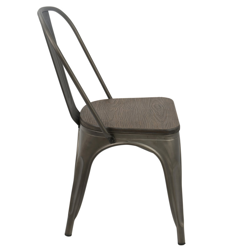 Chaise de salle à manger empilable Industrial-Farmhouse