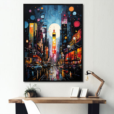 New York City Time Square Lights I - art mural de New York