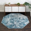 Tapis contemporain Araceli couleur mer / blanc-69563736