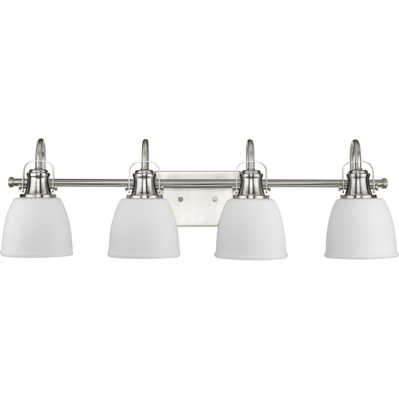 4 - Light Dimmable Vanity Light, Brushed Nickel