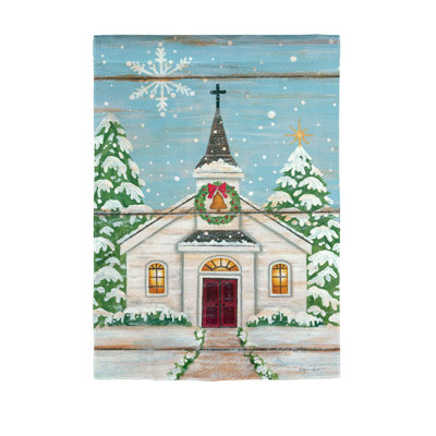 Wessex Double Sided 18 in. H x 12.5 in. W Christmas Garden flag