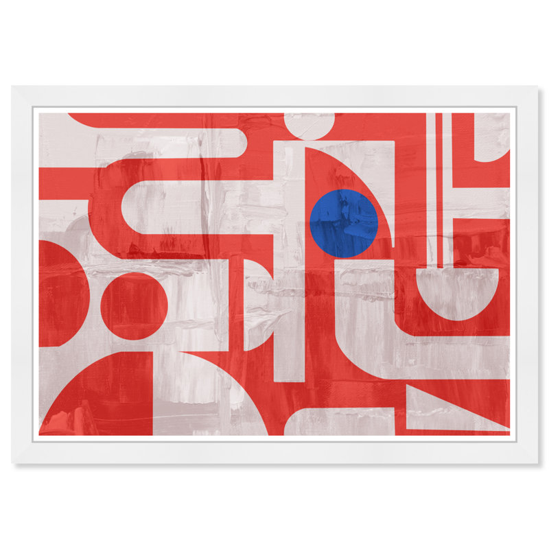Abstract Logo, White Framed