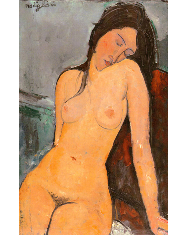 Nu assis, ca. 1917, H 40 po x l 26 po