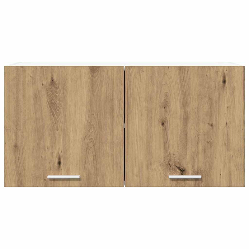 Vidaxl Hanging Cabinet With Storage Riga Artisan Oak 80 X 31 X 40 Cm, 40cm H x 80cm W x 31cm D, Artisan Oak
