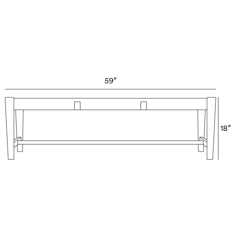 Masaya Upholstered Dining Bench, Coffee/Colonial