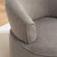 Chaise pivotante rembourrée en polyester avec repose-pieds-561283667