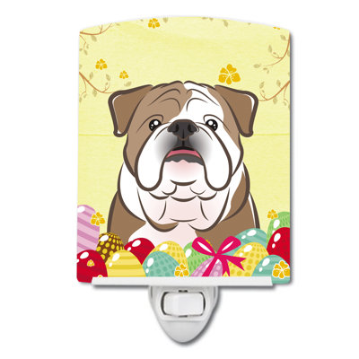 Jack Russell Terrier Easter Egg Hunt Ceramic Night Light