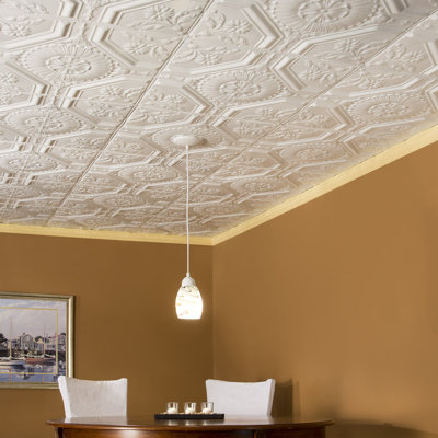 Carreau de plafond clouté Great Lakes Tin Rochester 2 pi x 2 pi (paquet de 5)