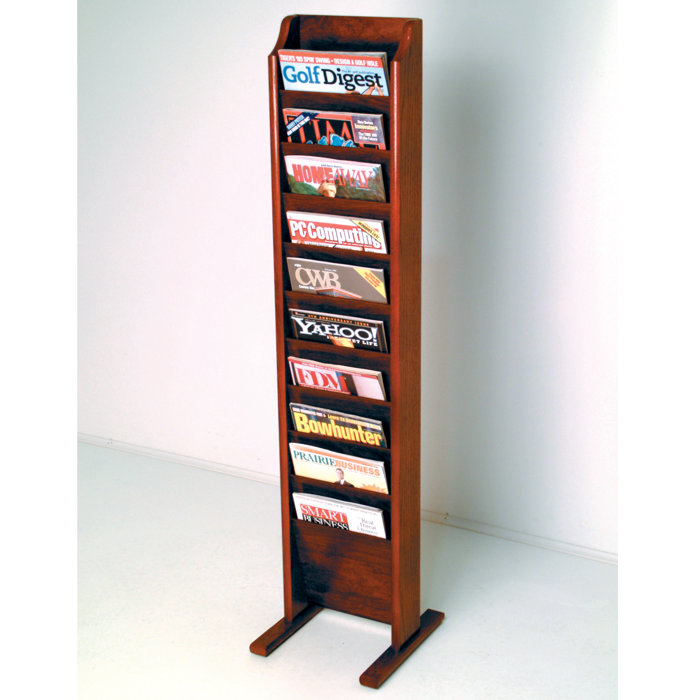 Darby Home Co Delia Wood Free Standing Magazine Rack & Reviews | Wayfair