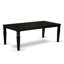 Ensemble de table de salle à manger 5 pièces moderne comprenant une table rectangulaire en bois avec feuille papillon et 4 chaises de cuisine, noir-49667120-24818090