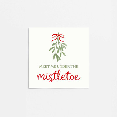 Festive Mistletoe I Print