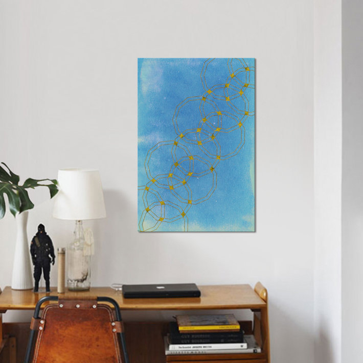 « continuation of code », reproduction d’impression sur toile, H 18 po x l 12 po x P 1,5 po, Pas de tapis, Toile tendue