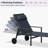Patio Lounge Chair Set Of 3 Outdoor Chaise Lounger Aluminum Frame With Armrest Side Table And Wheels-497139492