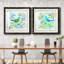 Oiseau Chanteur I - ensemble de 2 peintures encadrées-234265446-234265499
