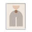 Boho, crème, formes sur bois, impression-93872552